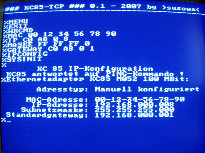 CAOS KC85-TCP