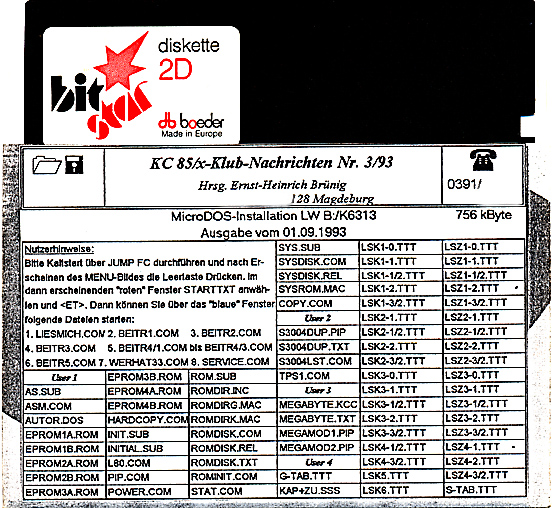 KC85/x-Klubnachrichten 3/93