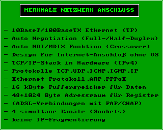 KCNET Netzwerkanschluss