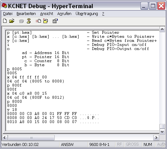 debug tcp/ip stack memory debug tcp/ip stack memory