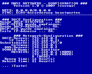 DHCP-Konfiguration CAOS DHCP-Konfiguration CAOS