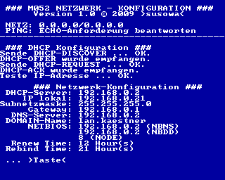 DHCP-Konfiguration CAOS