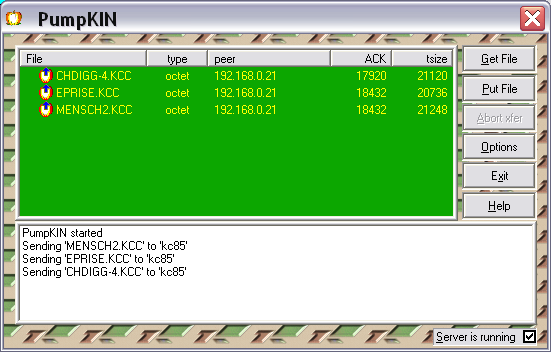 TFTP Windows PumpKIN TFTP Windows PumpKIN