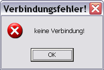 Verbindungsfehler Verbindungsfehler